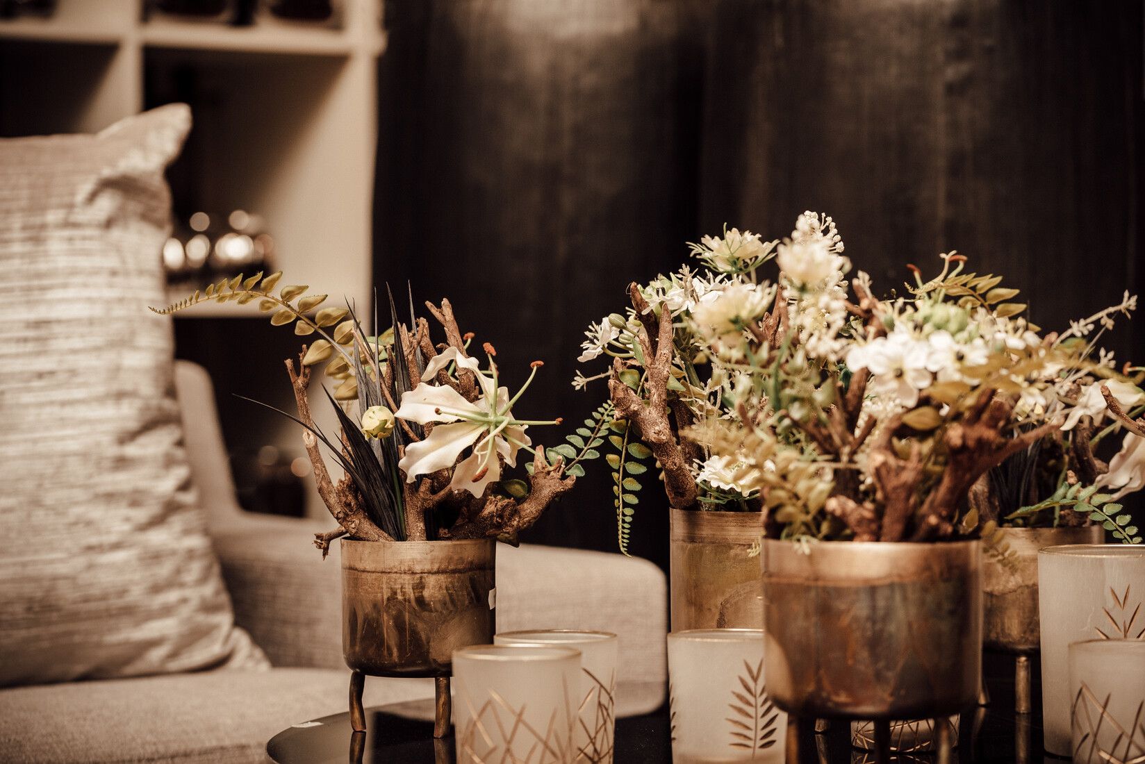 Vasen mit Trockenblumen DAS Wohnaccessoire